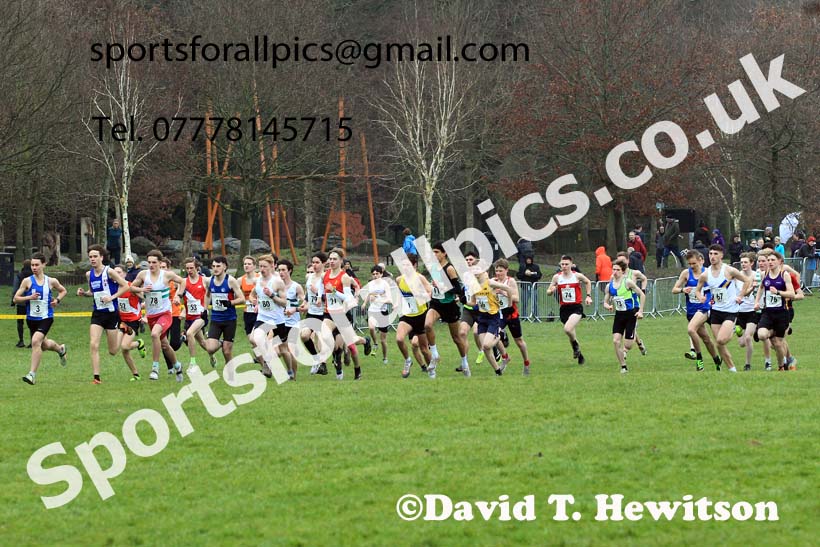 Junior Mens 2023 Northern Cross Country Champs., Witton Park, Blackburn. Photo: David T. Hewitson/Sports for All Pics